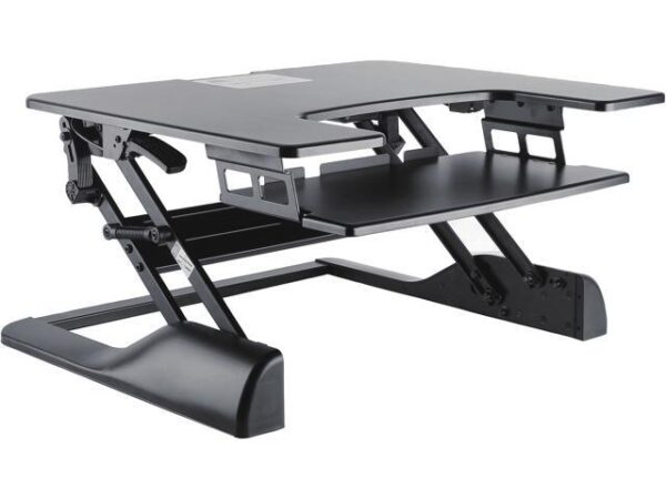 TygerClaw TYDS14013 Sit-Stand Desktop Workstation Stand (Black) TygerClaw TYDS14013 Sit-Stand Desktop Workstation Stand (Black)