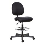 TygerClaw TYFC3306 Mid Back Fabric Office Stool Chair