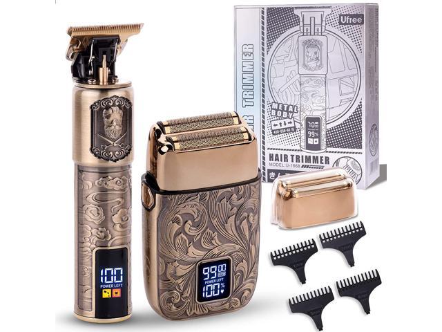 Ufree Gifts for him T Liner Trimmer & Electric Razor for Men Zero Gapped Beard Trimmer, Barber Liners Clipper Bald Shavers, Mens Grooming Kit with 4