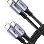 UGREEN 100W USB C to C Cable (6FT 2Pack), PD Type C Fast Charger Cord, 5A Charging Cable Compatible with MacBook Pro Air, iPad, Dell XPS, iPhone 16 15, Galaxy S25 S24 S23 Ultra,...