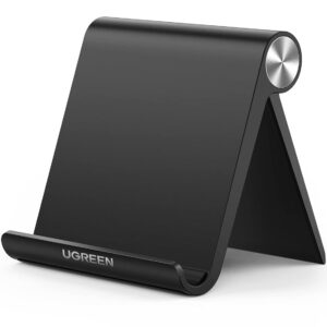 UGREEN Cell Phone Stand for Desk Phone Holder Foldable Portable Adjustable Compatible with iPhone 16 15 14 13 Pro Max, iPhone 12 11 Plus SE XS XR 8 7, Office Desk Travel...