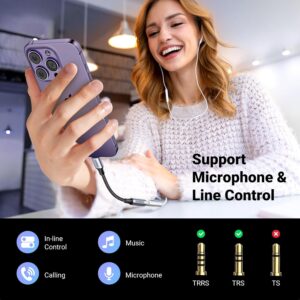 UGREEN Headphone Adapter for iPhone Lightning to 3.5mm Adapter Apple MFi Certified Lightning Aux Audio Jack Dongle Compatible with iPhone 14 Pro Max/14 Plus/13 12 11 Pro...