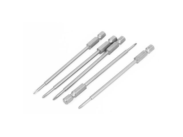 Unique Bargains 100mm Long PH0 Magnetic 2.0mm Phillips Head Screwdriver Bits 5pcs