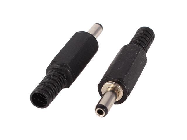 Unique Bargains 2 x DC Power 3.4mm x 1.3mm Male Plug Connector Socket Adapter Replacements