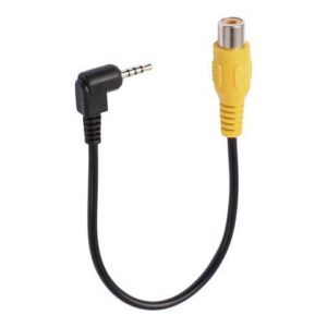 Unique Bargains 2.5mm Stereo Male Plug to Female RCA Jack Video Adapter Converter Cable Black