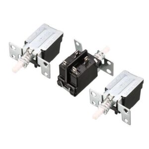 Unique Bargains 3 Pcs KDC Type DPST Latching Action Push Button Power Switch 250VAC 5A
