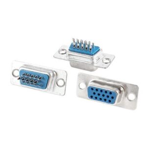 Unique Bargains 3 x Soldering 3 Row DB-15 Female 15Pin Plug VGA D-Sub Connector Adapter