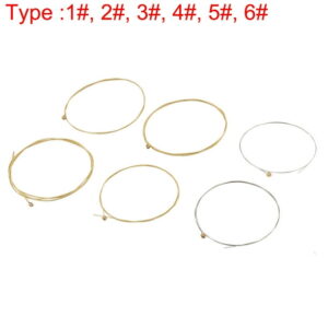 Unique Bargains 6-Pieces Steel Strings Replacement New for Beginner Acoustic Guitar