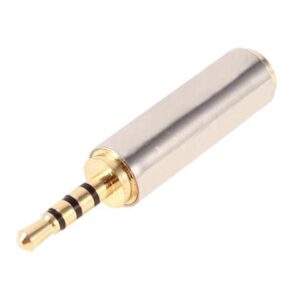 Unique Bargains Audio 2.5mm Male to 3.5mm Female 4 Conductor Audio Connector Adapter