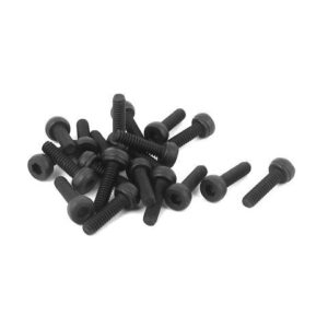 Unique Bargains M2 x 7mm 12.9 Alloy Steel Machine Bolt Hex Socket Head Cap Screws Black 20pcs