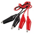 Unique Bargains Pair Double-ended Test Leads Alligator Crocodile Clip Jumper Wire 40cm