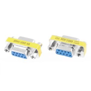 Unique Bargains RS232 DB9 9 Pin Female to 9-Pin Female Adapter Converter 2 Pcs