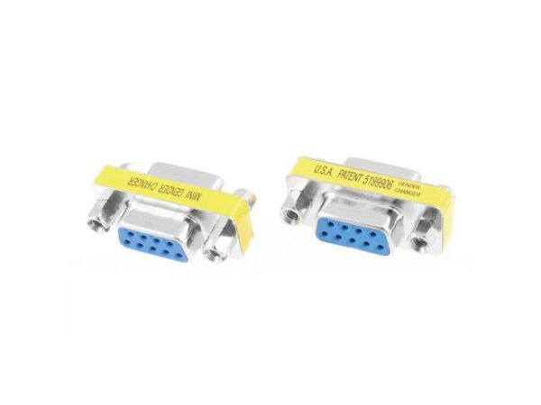 Unique Bargains RS232 DB9 9 Pin Female to 9-Pin Female Adapter Converter 2 Pcs Unique Bargains RS232 DB9 9 Pin Female to 9-Pin Female Adapter Converter 2 Pcs