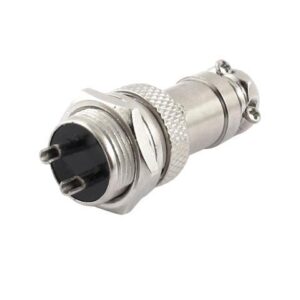 Unique Bargains Silver Tone Female + Male XLR 2 Pin Microphone Connector Adapter