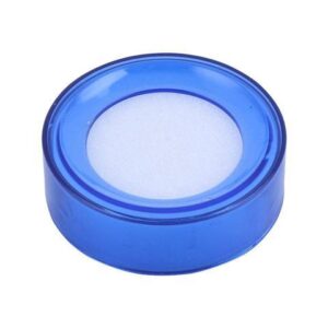 Unique Bargains Sponge Finger Wet Casher Money Case Stationery Bank Office Blue