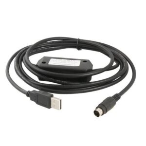 Unique Bargains Unique Bargains Black USB to RS422 PLC Programming Cable 2.5M for Mitsubishi SC-09 FX