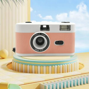 UNLLLL Half Frame Film Camera 35MM Retro Film Camera Reusable HD Gift Camera Focus-Free Built-in Flash Easy To Use. Film AAA Battery Are Not Included, for Students to Use at...