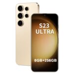 Unlocked Phone S23 Ultra Android Phone 8-core 8GB+256GB Cell Phone 7 inch HD Screen Mobile Phone 108MP+48MP Camera 6800 mAh Battery 5G Dual SIM (Titanium Yellow)