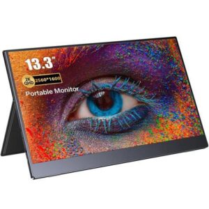 UPERFECT Ultra Slim Portable Monitor 13.3" 2K 2560*1600 60Hz Computer Game Monitor 16:10 Ultra Wide 2*USB C