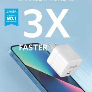USB C Charger, Anker 2-Pack 20W Fast Charger with Foldable Plug, PowerPort III 20W Cube Charger for iPhone 13/13 Mini/13 Pro/13 Pro Max/12, Galaxy, Pixel 4/3, iPad/iPad Mini,...