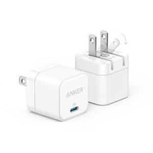 USB C Charger, Anker 2-Pack 20W Fast Charger with Foldable Plug, PowerPort III 20W Cube Charger for iPhone 13/13 Mini/13 Pro/13 Pro Max/12, Galaxy, Pixel 4/3, iPad/iPad Mini,...