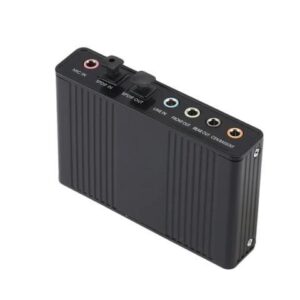 USB Sound Card 6 Channel 5.1 Optical External Audio Card Converter for Laptop Desktop