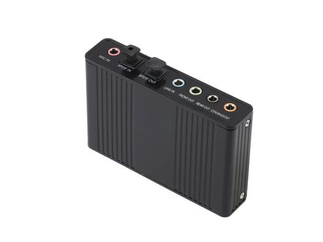 USB Sound Card 6 Channel 5.1 Optical External Audio Card Converter for Laptop Desktop