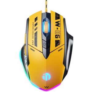 USB Wired Gaming Mouse 12800 DPI High-Precision, Gaming Mice with 6 Programmable Buttons, Breathing RGB Backlit Ergonomic Optical Mouse Computer Gamer