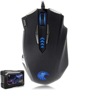 USB Wired Gaming Mouse, 13 Programmable Buttons (8+5 Side Buttons), RGB LED Backlit, Marco, 10000 DPI Adjustable, Comfortable Grip Ergonomic Optical