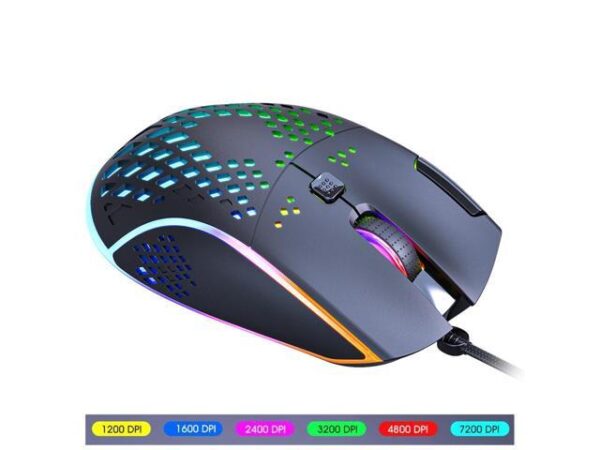 USB Wired Gaming Mouse, 7 Buttons Gaming Mice, RGB Backlight and 6 Adjustable DPI (1200/1600/2400/3200/4800/7200dpi), Ergonomic and Lightweight USB USB Wired Gaming Mouse, 7 Buttons Gaming Mice, RGB Backlight and 6 Adjustable DPI (1200/1600/2400/3200/4800/7200dpi), Ergonomic and Lightweight USB