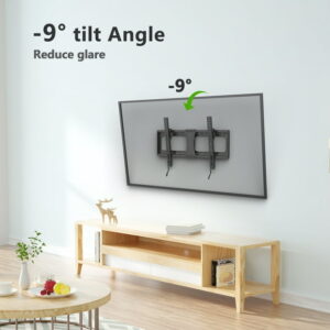USX MOUNT Large Tilting TV Wall Mount for 37-82" TVs, Universal tv mount with Capacity 132 lbs up to 600x400mm VESA, 24" Wood Stud