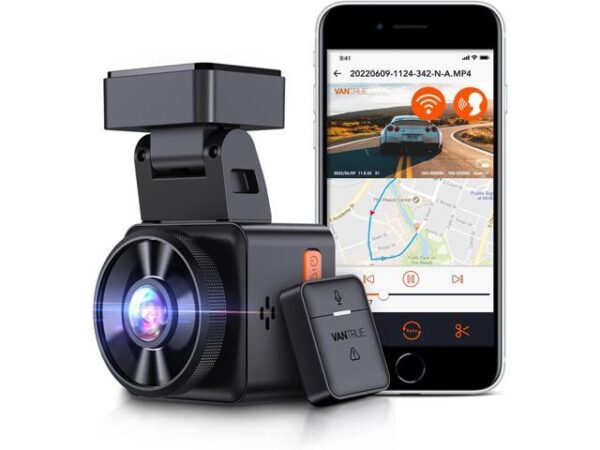 Vantrue E1-G WiFi Mini Dash Cam with Voice Control & GPS, Car Dash Camera with Remote Controller, Super Night Vision, 24 Hours Parking Mode, Buffered Vantrue E1-G WiFi Mini Dash Cam with Voice Control & GPS, Car Dash Camera with Remote Controller, Super Night Vision, 24 Hours Parking Mode, Buffered