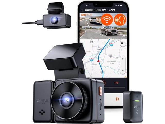 Vantrue E2G Dual 2.5K Front and Rear Dash Cam with 5G WiFi, GPS & Voice Control, 1944P+1944P Car Camera, 24hrs Buffered Parking Mode, Enhanced Night