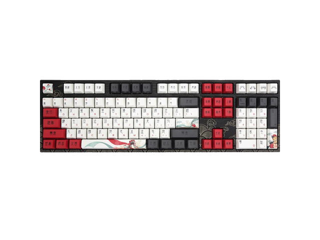 Varmilo VD108M Beijing Opera Mechanical Keyboard 108 Key Brown Cherry MX Switch PBT Keycap Bluetooth 4.0 Support Pc, Mobile Phone, Tablet