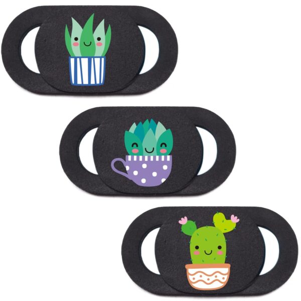 Veekyvicky Laptop Camera Cover Slide Webcam Cover for Privacy Fits for Mini PC, PC, Surface, Tablet, Desktop Computer, Smart Phone - 3 Packs, Plants Veekyvicky Laptop Camera Cover Slide Webcam Cover for Privacy Fits for Mini PC, PC, Surface, Tablet, Desktop Computer, Smart Phone - 3 Packs, Plants