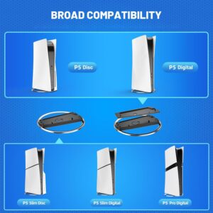 Vertical Stand for P5 Pro, Stable Stand for P5 Pro/Slim Console Disc and Digital, Easy-to-Install Accessories Compatible with P5, with a Nice Look, a Sturdy Screw