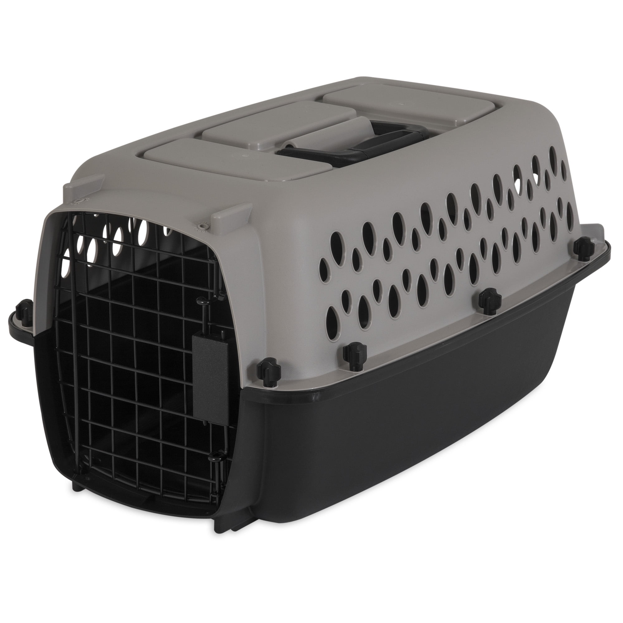 Vibrant Life Pet Kennel 19" X-Small Plastic Dog Crate Portable Carrier for Pets up to 10 lbs