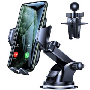 VICSEED [No.1 Powerful Suction] [Rally Racing-Grade Stability] Phone Holders for Your Car 2025 Upgraded Car Phone Holder Mount Truck Stand for Dashboard Windshield Vent for...