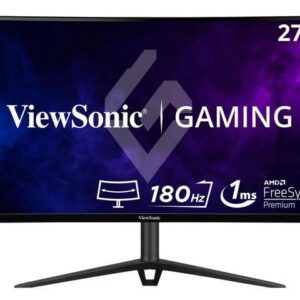 ViewSonic VX2718-2KPC-MHD 27 Inch WQHD 1440p 180Hz 1ms Curved Gaming Monitor with Adaptive-Sync Eye Care HDMI and Display Port