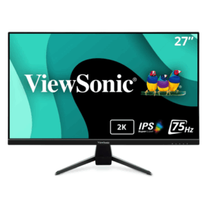ViewSonic VX2767U-2K 27 Inch 1440p IPS Monitor with 65W USB C, HDR10 Content Support, Ultra-Thin Bezels, Eye Care, HDMI, and DP Input, Black