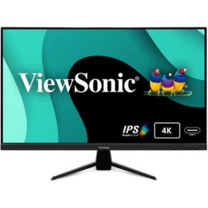ViewSonic VX3267U-4K 4K UHD 32 Inch IPS Monitor with 65W USB C, HDR10 Content Support, Ultra-Thin Bezels, Eye Care, HDMI, and DP Input