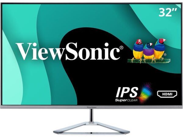 ViewSonic VX3276-MHD 32 Inch 1080p Frameless Widescreen IPS Monitor with Screen Split Capability HDMI and DisplayPort ViewSonic VX3276-MHD 32 Inch 1080p Frameless Widescreen IPS Monitor with Screen Split Capability HDMI and DisplayPort