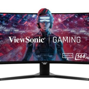 ViewSonic VX3418-2KPC 34 Inch 21:9 UltraWide WQHD 1440p 144Hz 1ms Curved Gaming Monitor with Adaptive-Sync Eye Care HDMI and Display Port