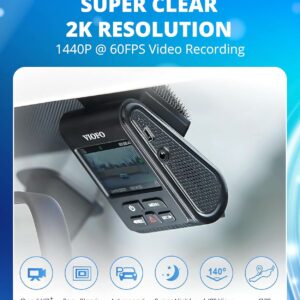 VIOFO A119 V3 Dash Cam 2K, GPS, True HDR, Buffered Parking Mode 24h, 2560x1660P Quad HD+ Car Dash Camera, Ultra Clear Night Vision, 140 Deg Wide Angle, Motion Detection,...