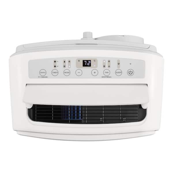 Vissani 10,000 BTU 115-Volt 3-in-1 Portable Air Conditioner for 450 sq. ft Rooms in white, Powered by Hubspace VAP10R1AWTS