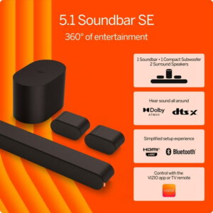 VIZIO 5.1 Soundbar SE with Dolby Atmos and DTS:X (NEW) SV510X-0806