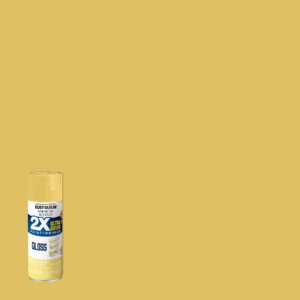 Warm Yellow, Rust-Oleum American Accents 2X Ultra Cover Gloss Spray Paint- 12 oz
