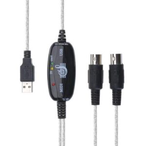 Weastlinks USB MIDI Cable Converter TO PC Music Keyboard Adapter USB TO Keyboard PC MIDI Interface Adapter Cable