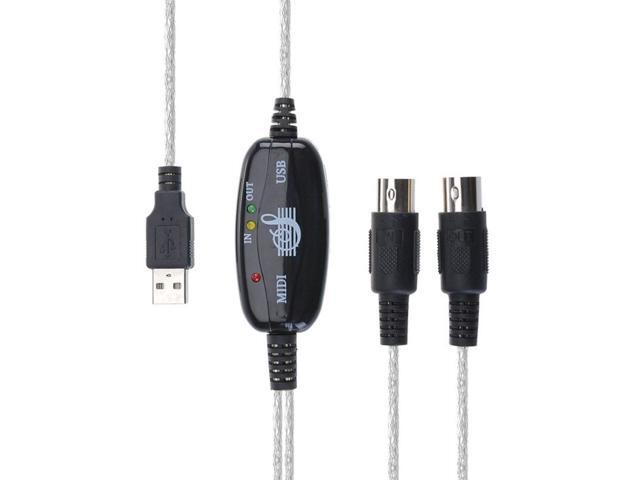 Weastlinks USB MIDI Cable Converter TO PC Music Keyboard Adapter USB TO Keyboard PC MIDI Interface Adapter Cable