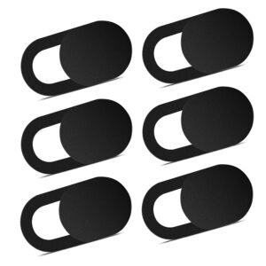 Webcam Cover 0.03in Ultra Thin (6 Packs), iRush Web Camera Cover for Laptop, Desktop, PC, Macboook Pro, iMac, Mac Mini, Computer, Smartphone, Protect Your Privacy and Security,...